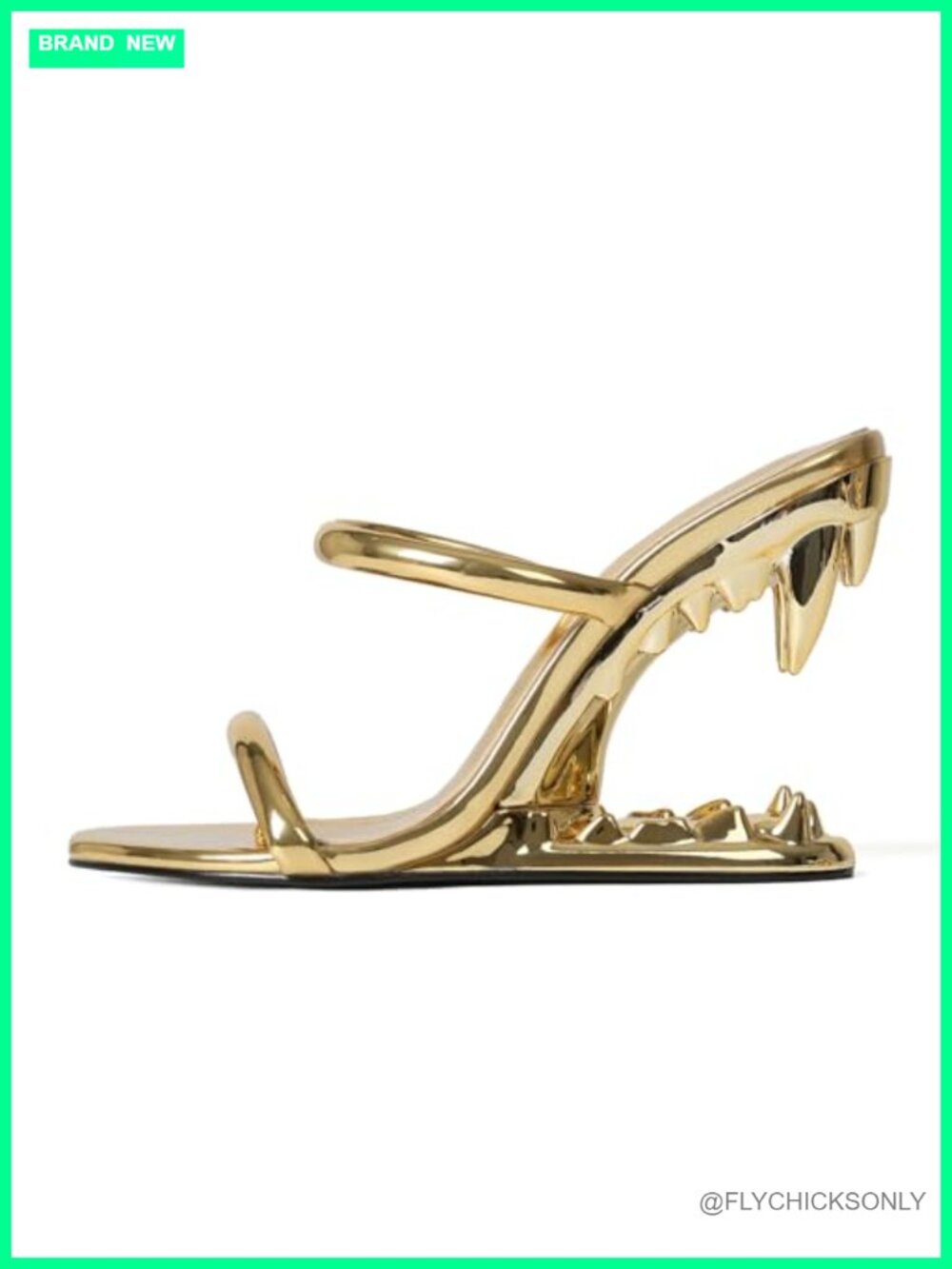 Wedge Sandals Strappy Slingback Heels Open Toe Shark Teeth
